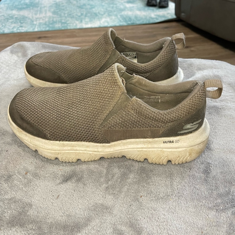 Skechers Brown Sneakers Slip-On Mesh Design